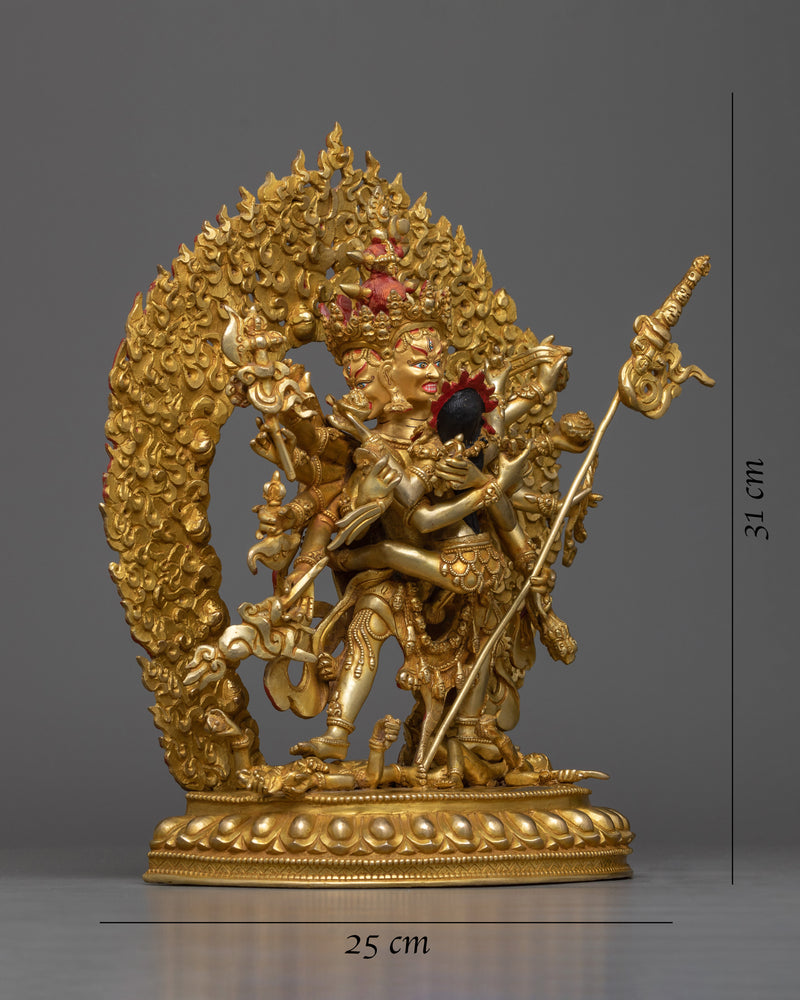 12-armed-chakrasambhara-sculpture