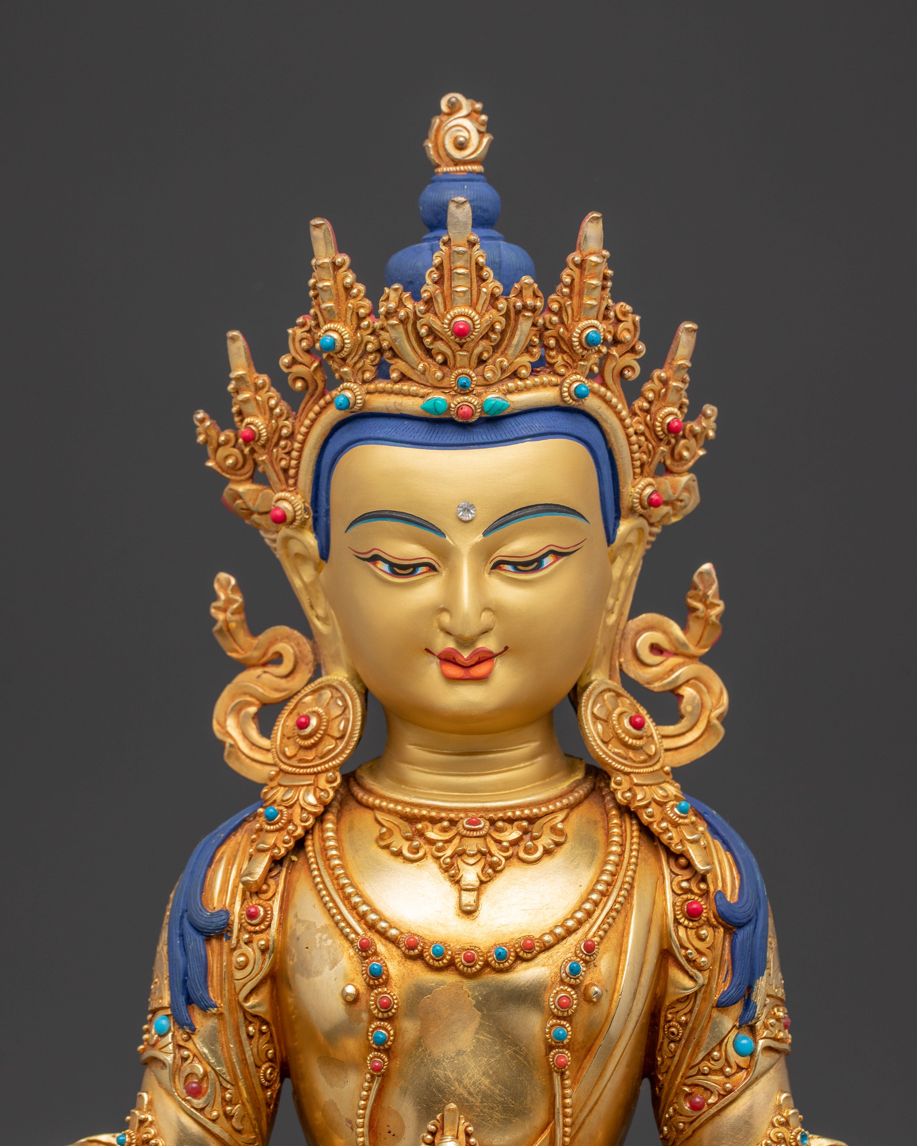 Longevity Buddha Amitayus Handmade Statue | Buddha of Infinite Life