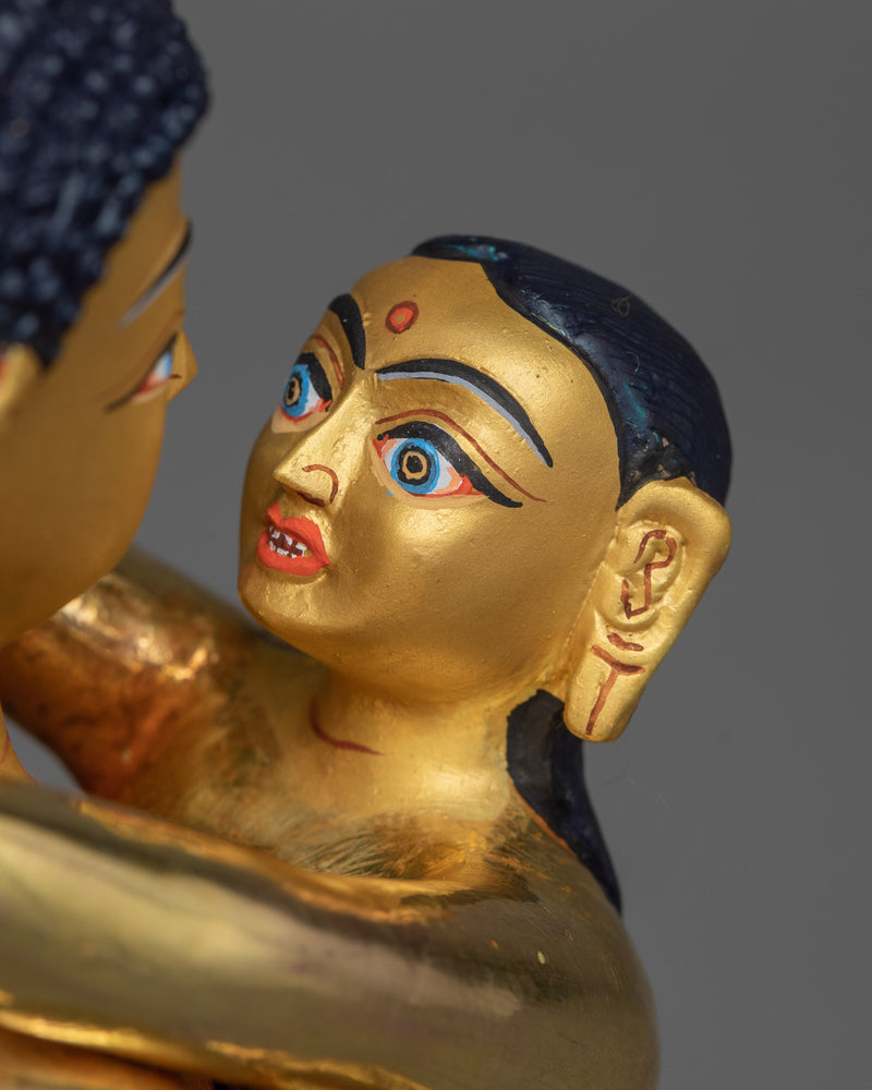 Samantabhadra & samantabhadri Yab Yum Statue | 24K Gold Gilded Tantric Union