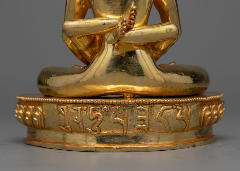 Enlightening Samantabhadra Yab Yum Idol | 24K Gold Gilded Union