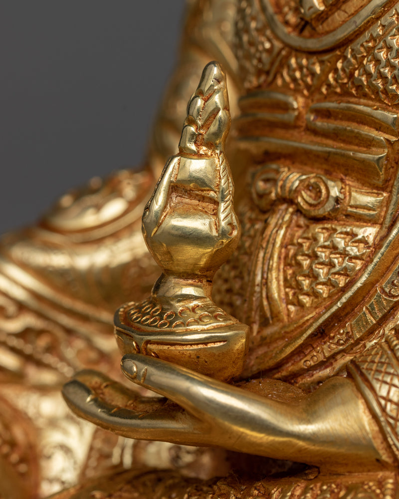 Rinpoche Guru Statue in 24K Gold | Padmasambhava, Lotus Born Master
