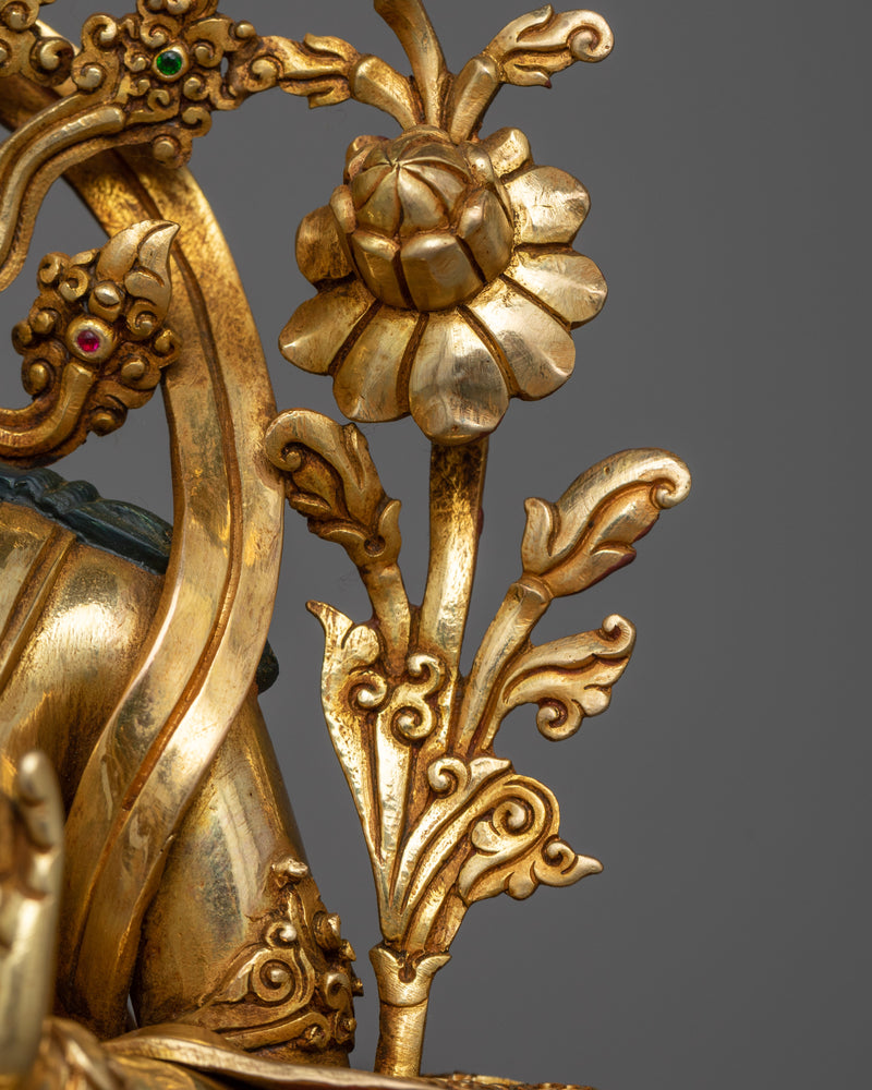 Exquisite Green Tara Budismo | Symbol of Active Compassion