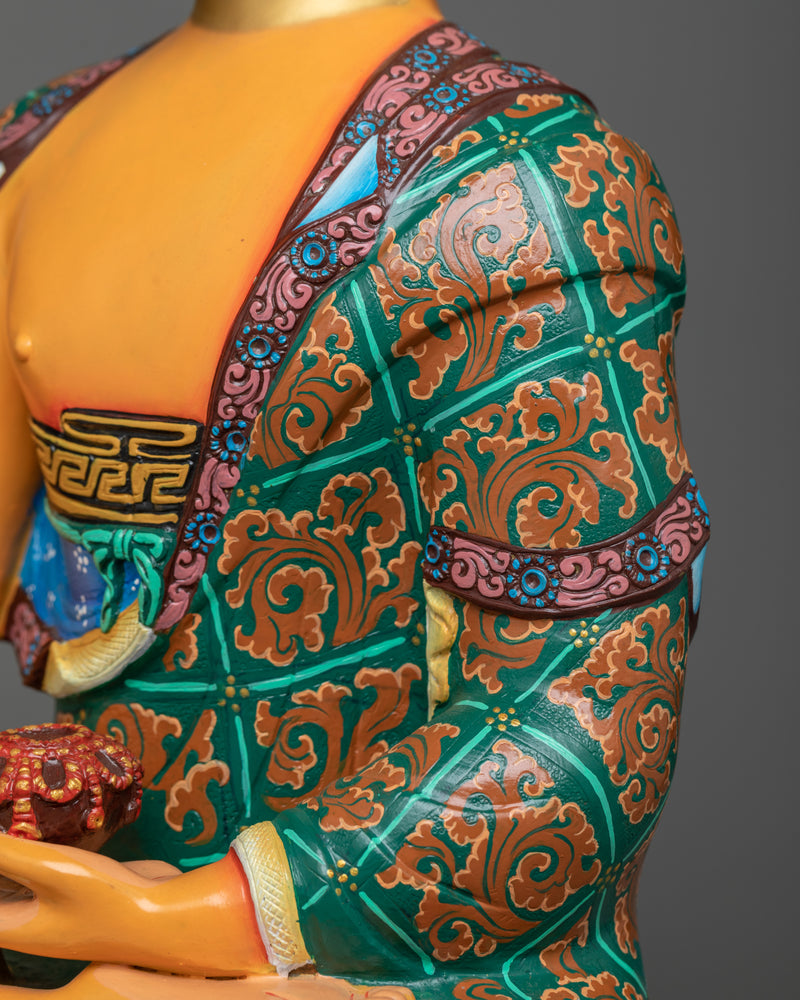 Majestic Guru Shakyamuni Buddha in Grand Throne | A Spiritual Masterpiece