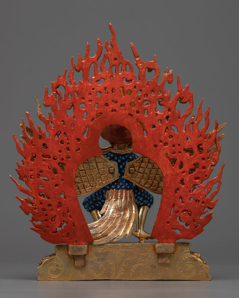 Majestic Khangarid "Garuda" | 24K Gold Gilded Copper Sculpture
