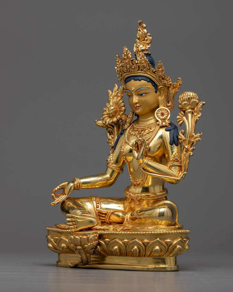 green-tara-goddess-sculpture