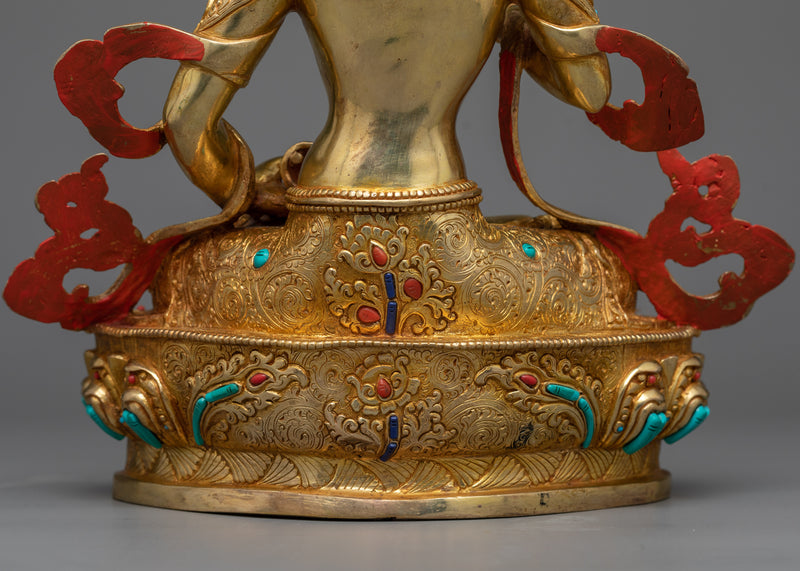 Vajrasattva Statue in 24K Gold | Symbol of Purification and Renewal