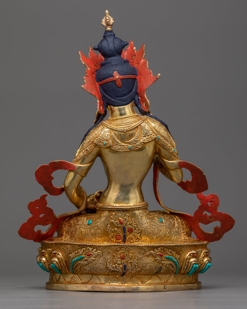 Vajrasattva Statue in 24K Gold | Symbol of Purification and Renewal