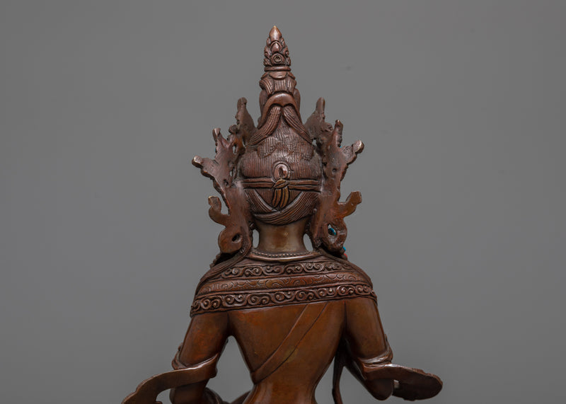 Vajrasattva Oxidized Copper Statue | Symbol of Purification