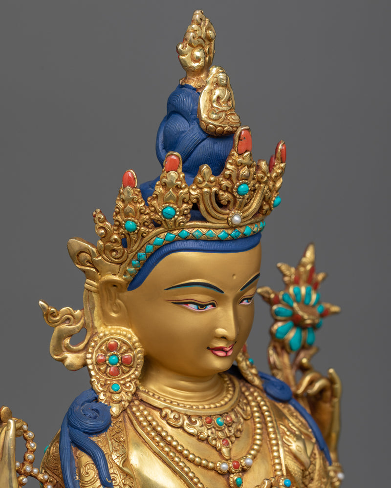 16.5 Inches Chenrezig Statue | Bodhisattva Buddha of Compassion