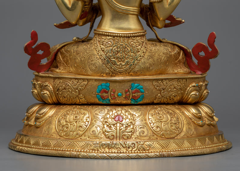 16.5 Inches Chenrezig Statue | Bodhisattva Buddha of Compassion