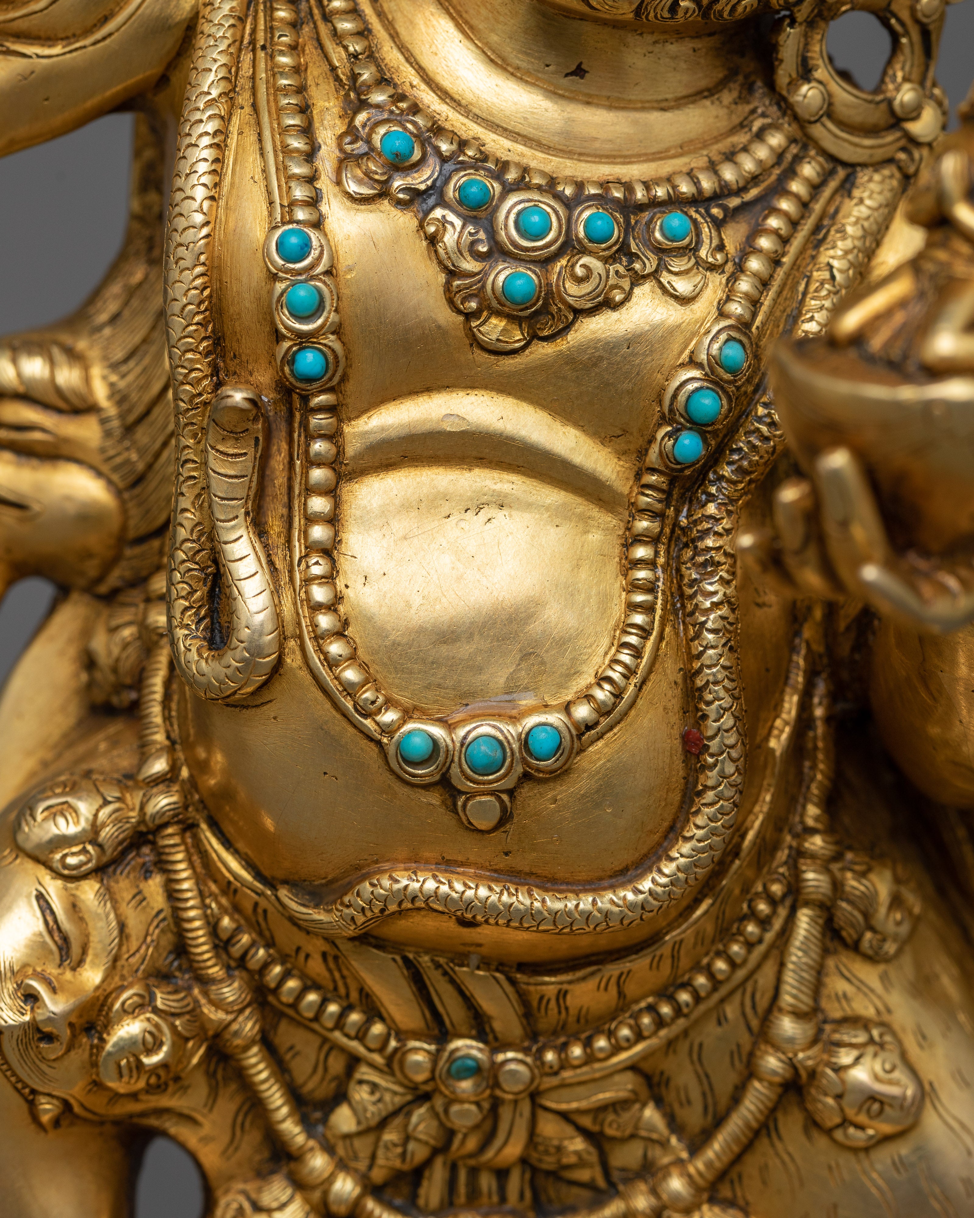 Khadgapani Statue in 24K Gold | A Symbol of Protection and Wisdom