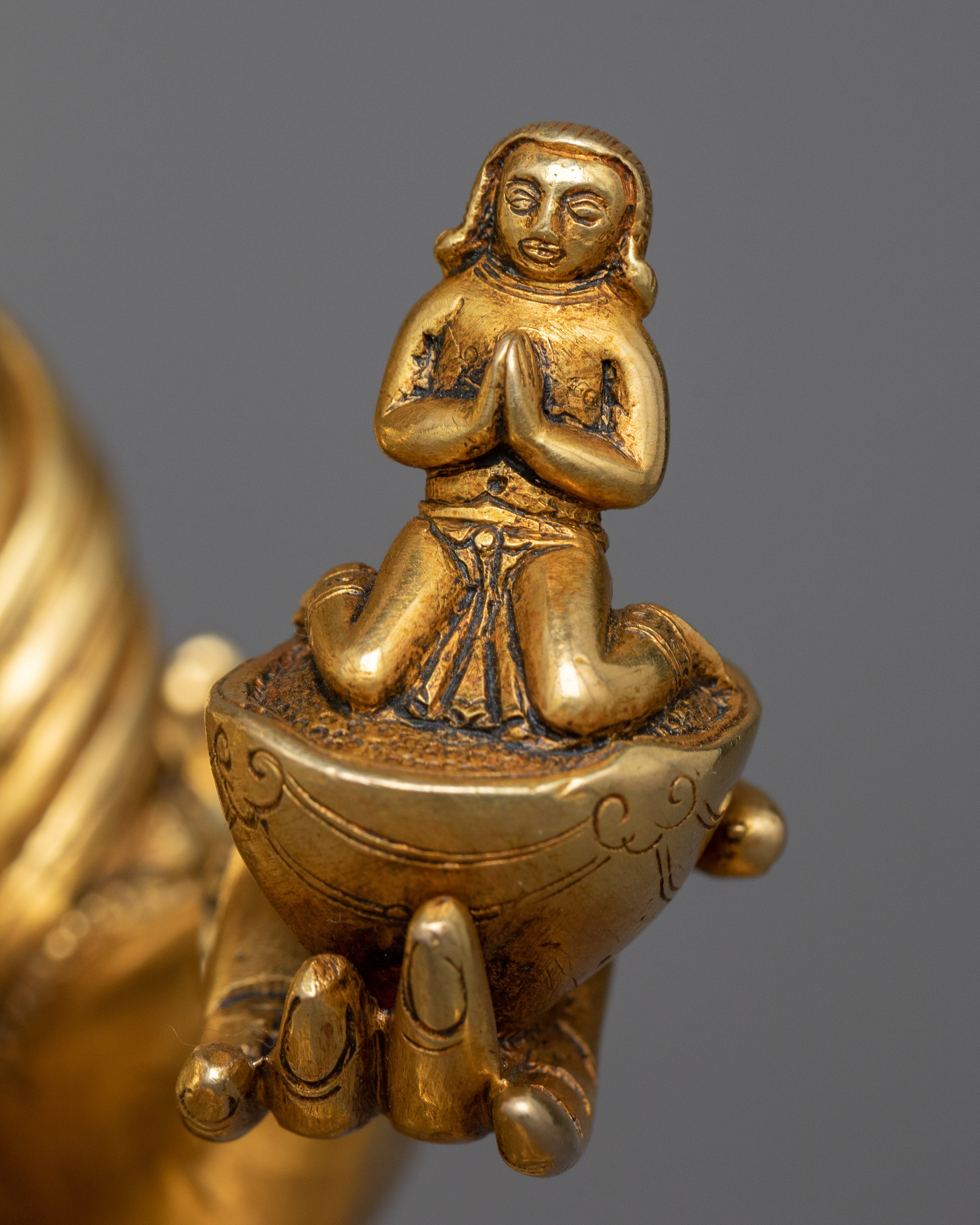 Khadgapani Statue in 24K Gold | A Symbol of Protection and Wisdom