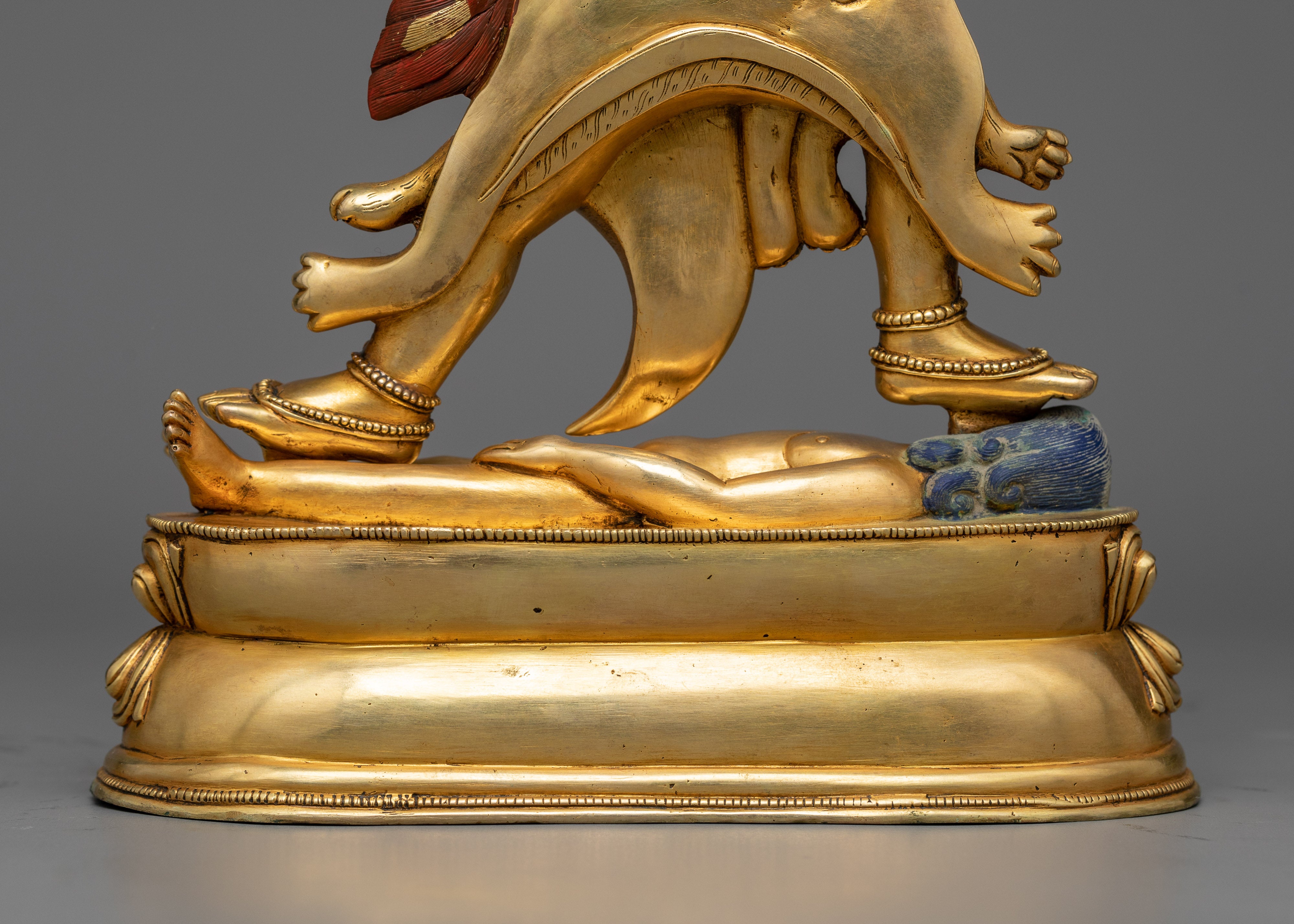 Khadgapani Statue in 24K Gold | A Symbol of Protection and Wisdom