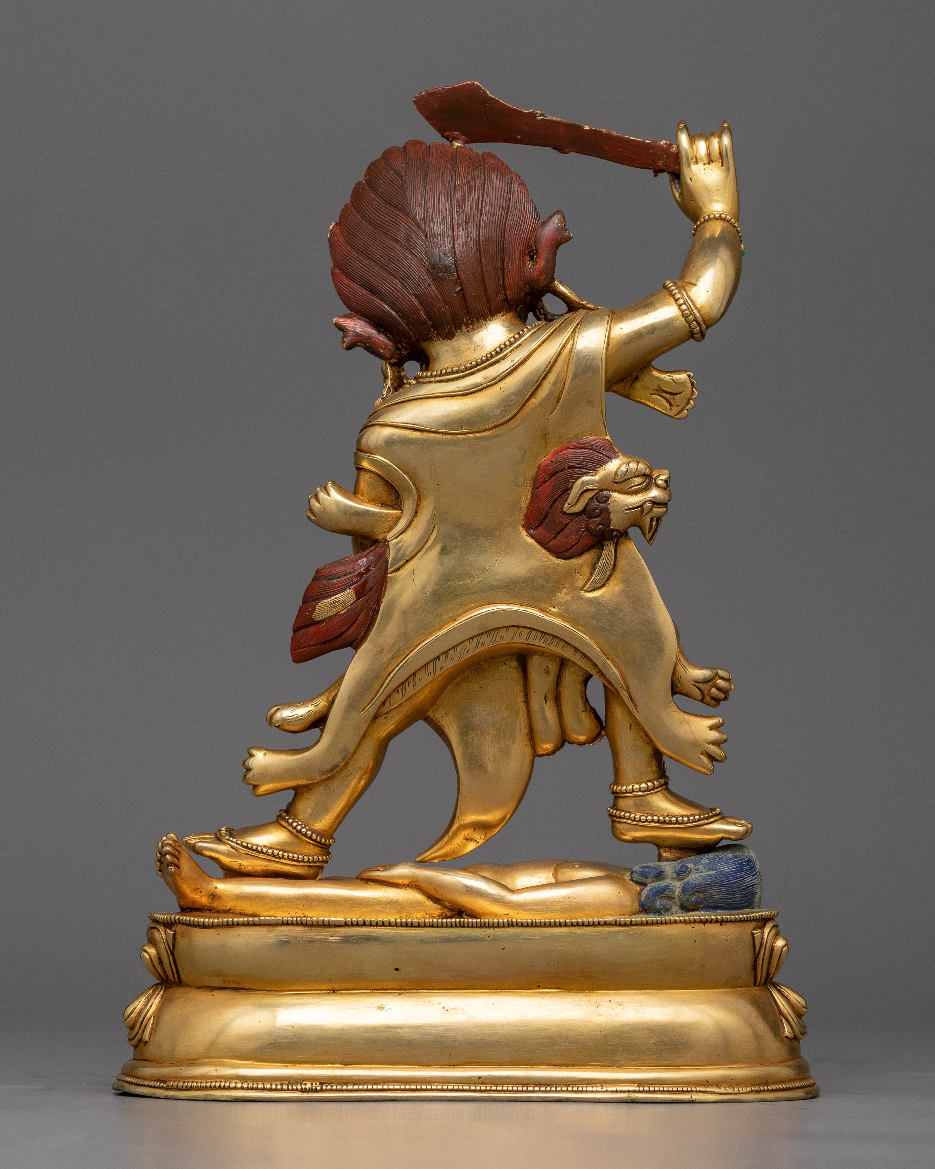Khadgapani Statue in 24K Gold | A Symbol of Protection and Wisdom