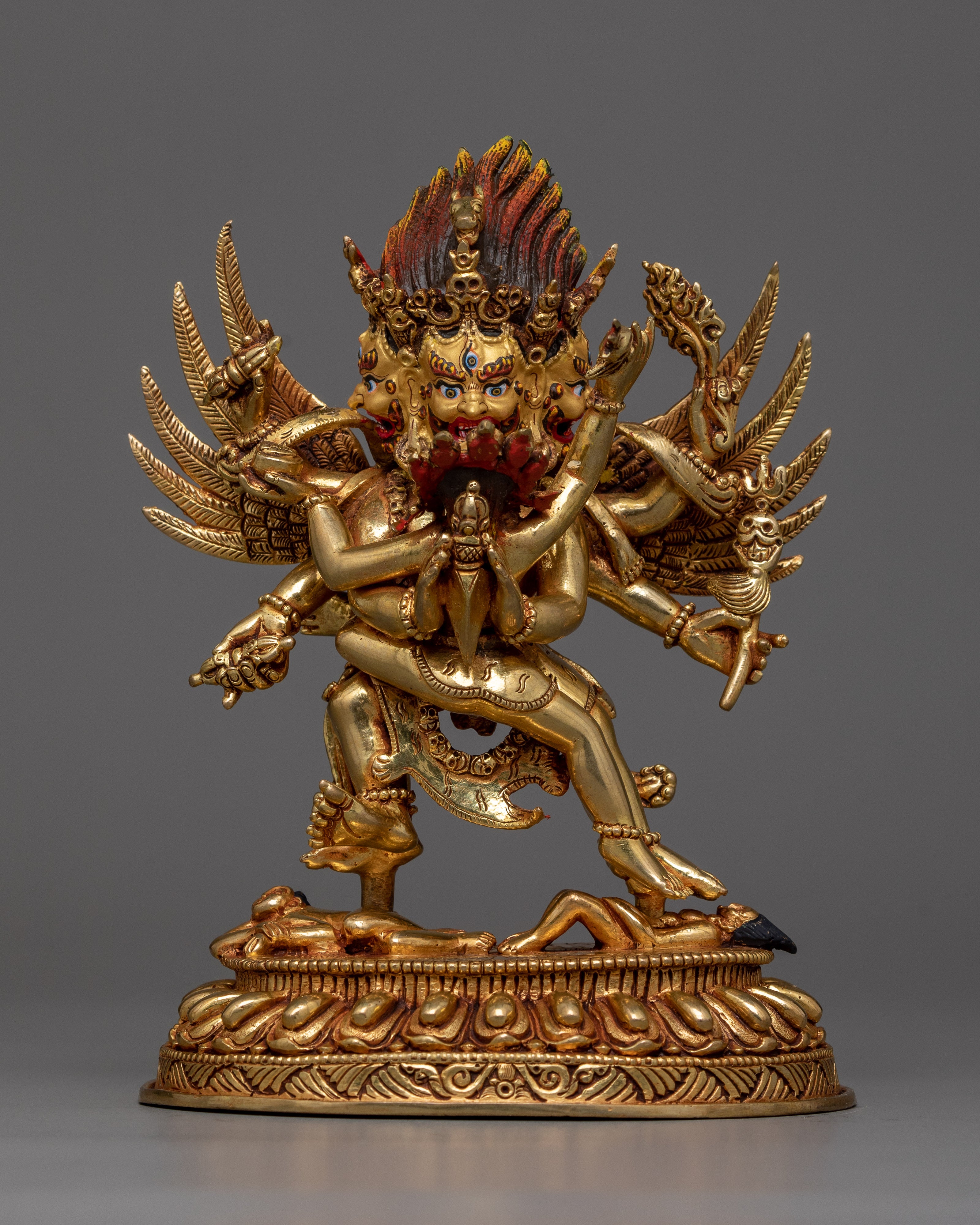 vajrakilaya-gilt statue