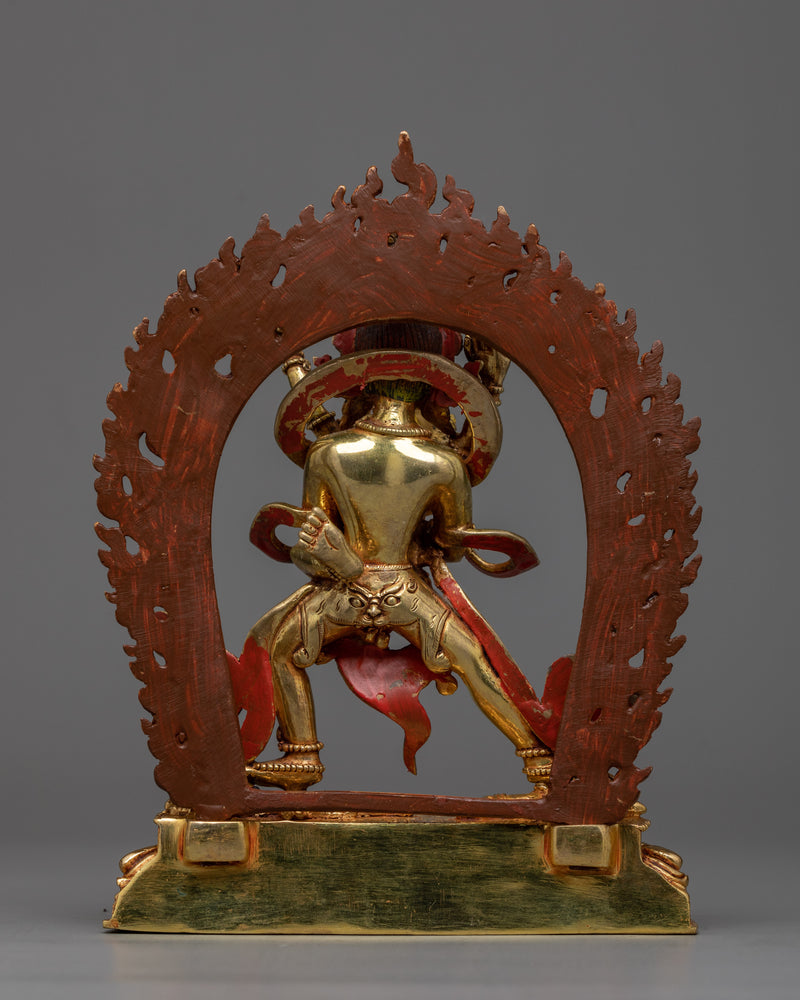 Chakrasamvara Gilt Statue | Emblem of Union and Enlightenment