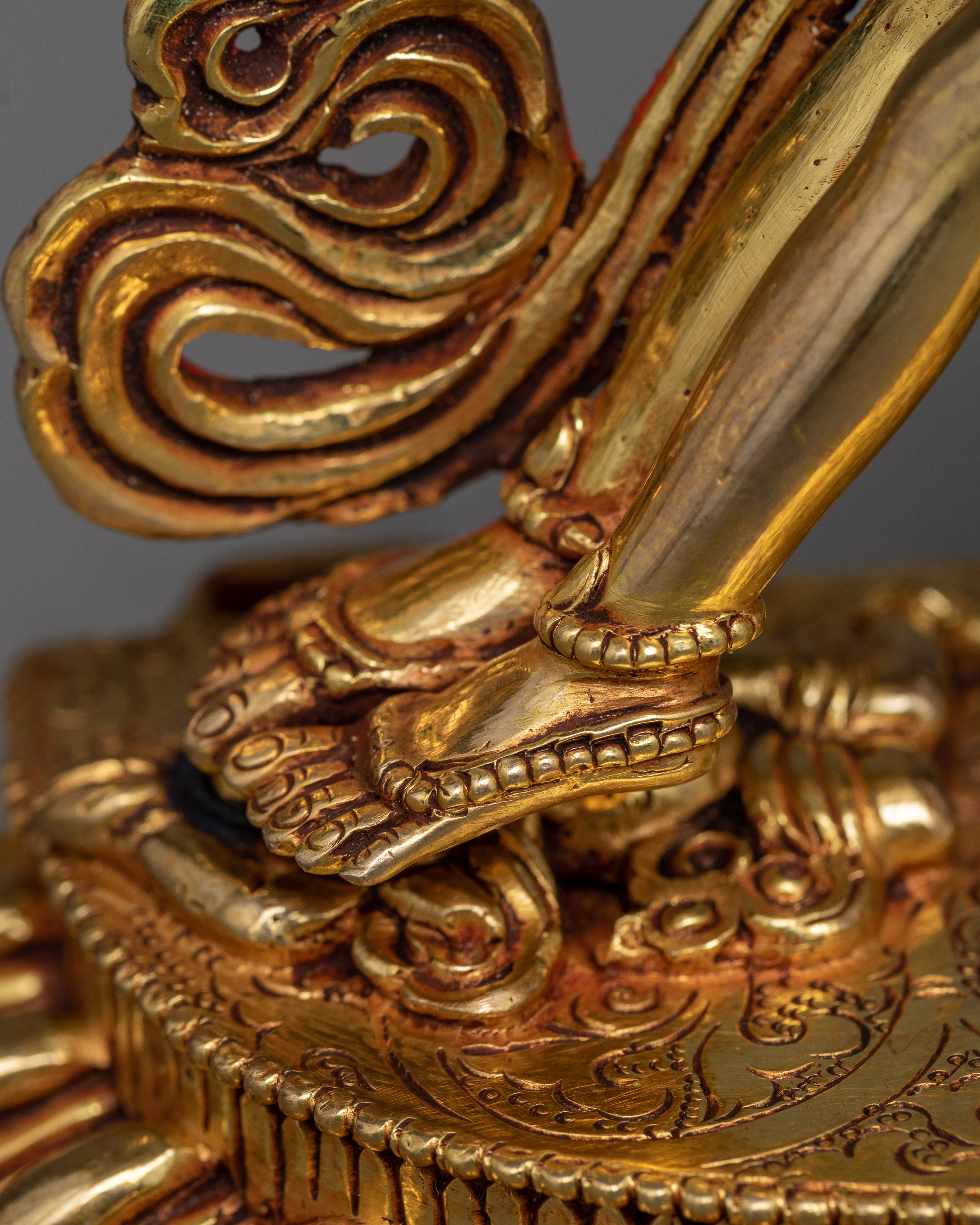 Chakrasamvara Gilt Statue | Emblem of Union and Enlightenment