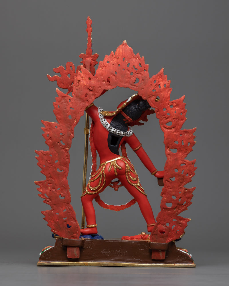 Red Vajrayogini Statue in 24K Gold | A Symbol of Fierce Feminine Wisdom