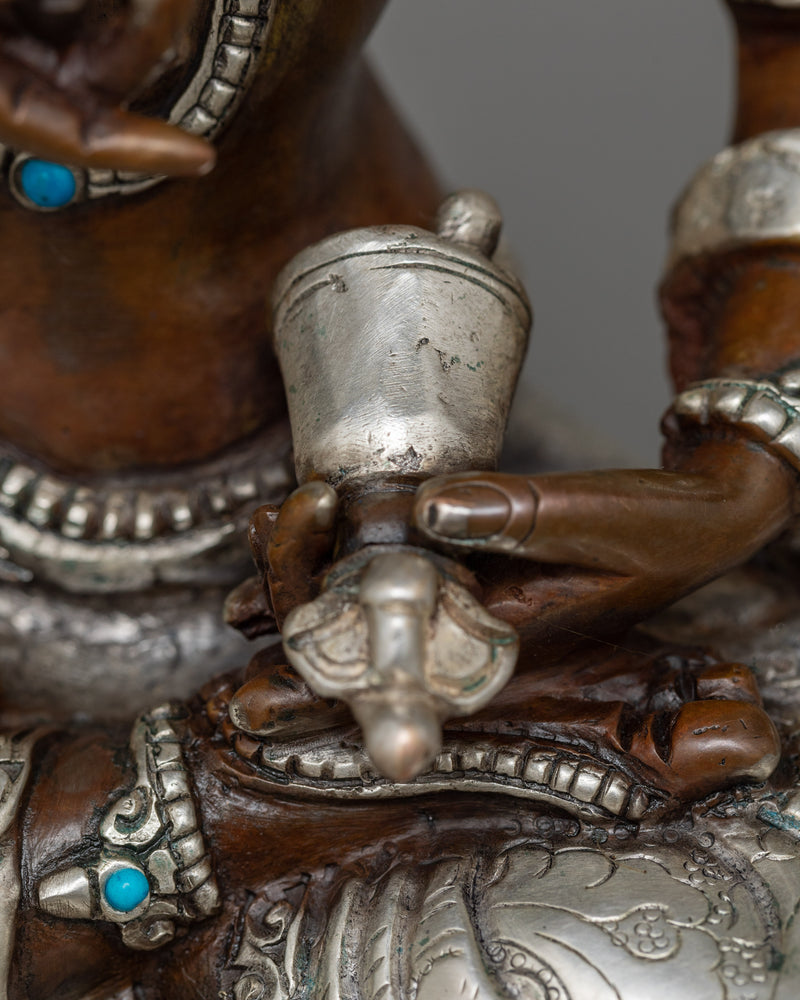 Vajrasattva Chocolate Oxidized Sculpture | A Symbol of Purification and Renewal