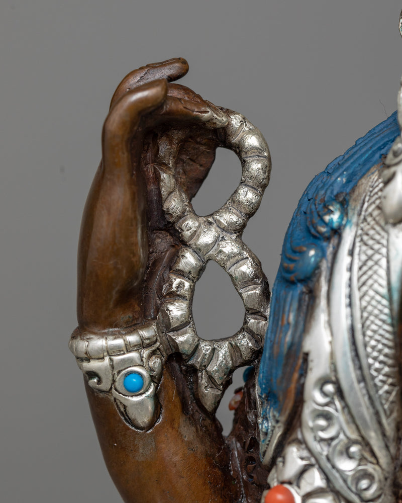 Chenrezig Chocolate Oxidized Statue | Himalayan Buddhist Artwork