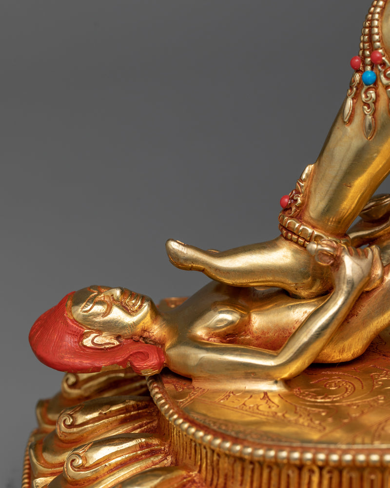 Naro Khandroma Statue in 24K Gold | A Symbol of Mystical Feminine Power