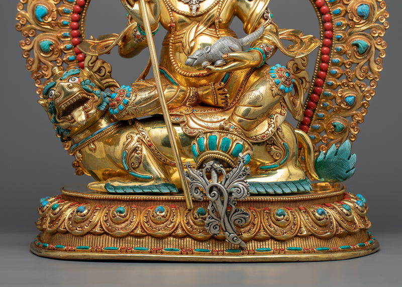Dzambhala Namtoshe Statue in Exquisite | Nepalese Traditionally Made Sculpture
