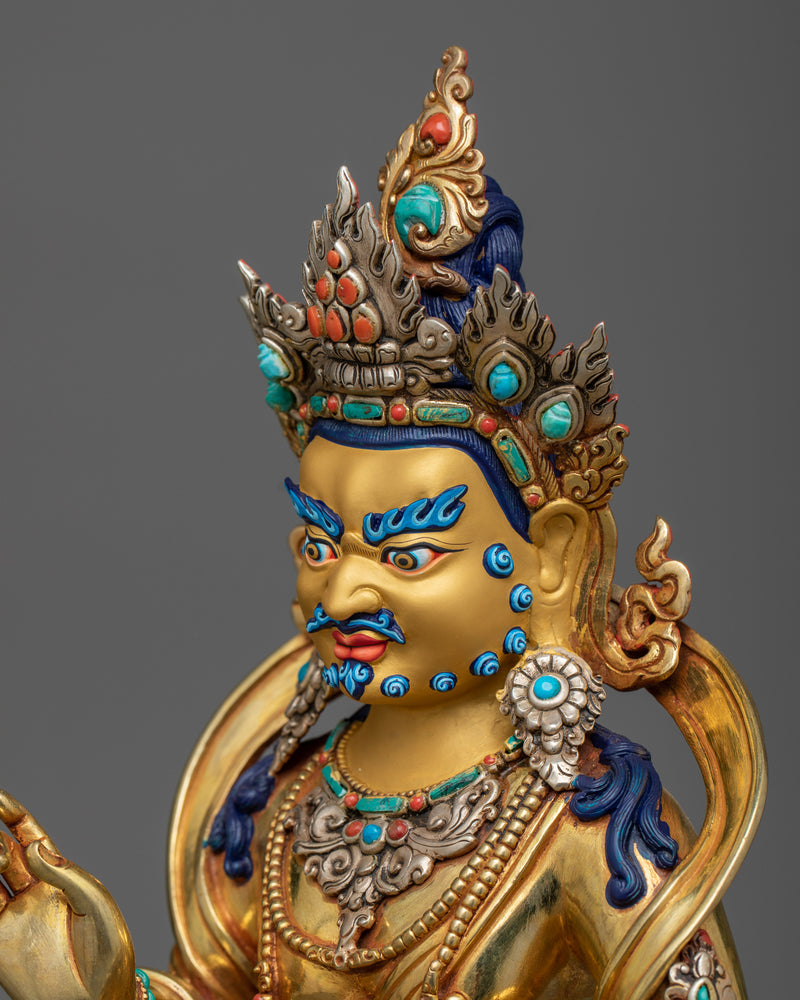 Dzambhala Namtoshe Statue in Exquisite | Nepalese Traditionally Made Sculpture