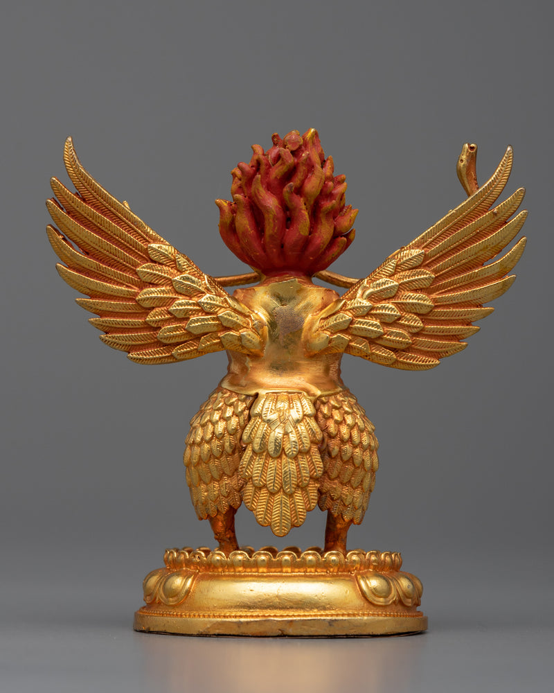 Small-Sized Garuda Statuette | 24K Gold Electroplating