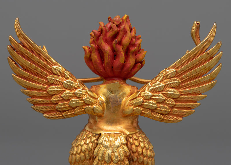 Small-Sized Garuda Statuette | 24K Gold Electroplating