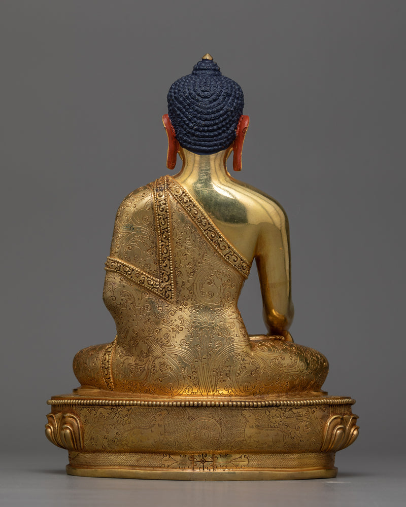 Sublime Lord Buddha Shakyamuni Statue | 24K Gold Gilt | Himalayan Art