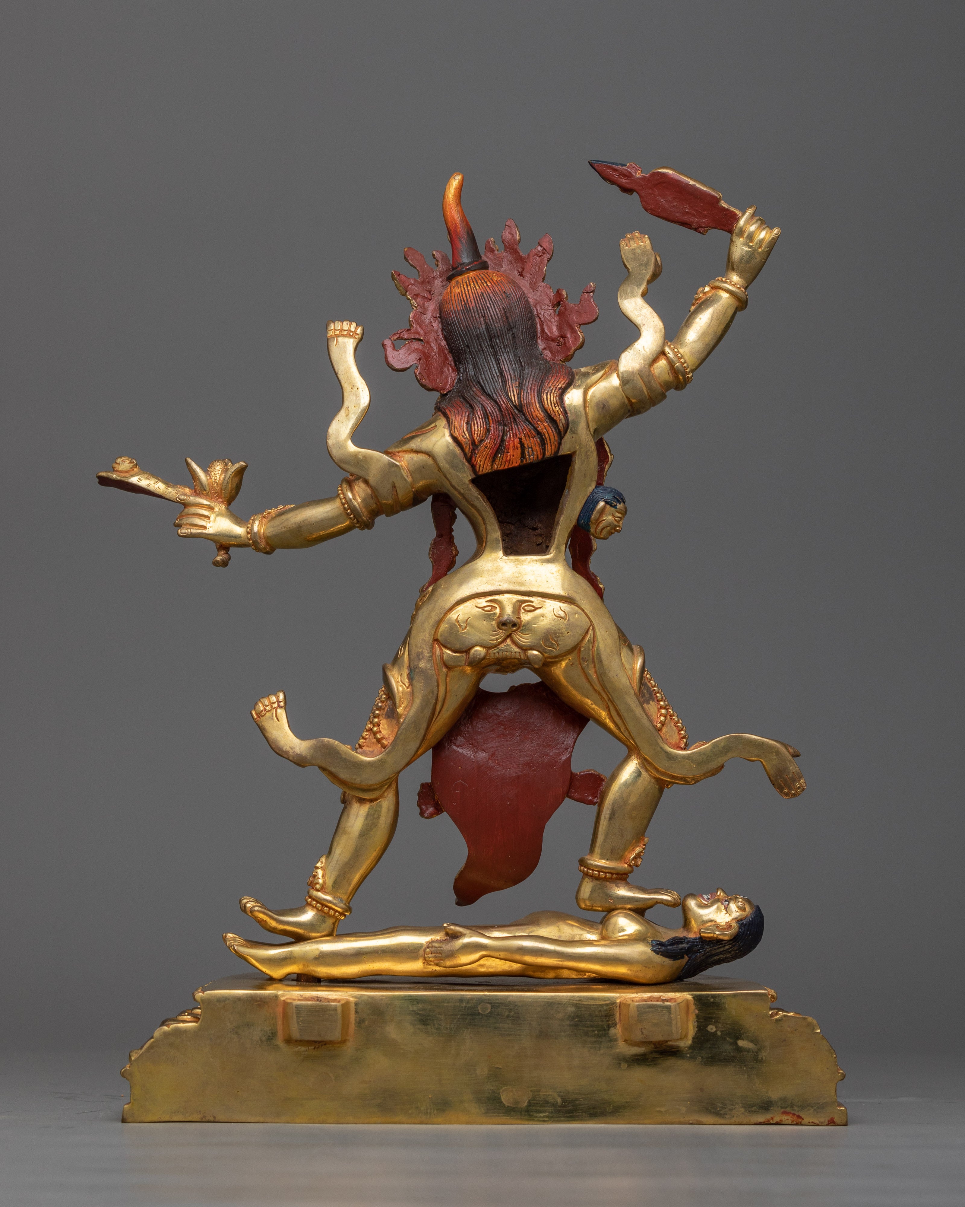 Ekajati Tara Ekajati Statue in 24K Gold | Symbol of Singular Power and Protect