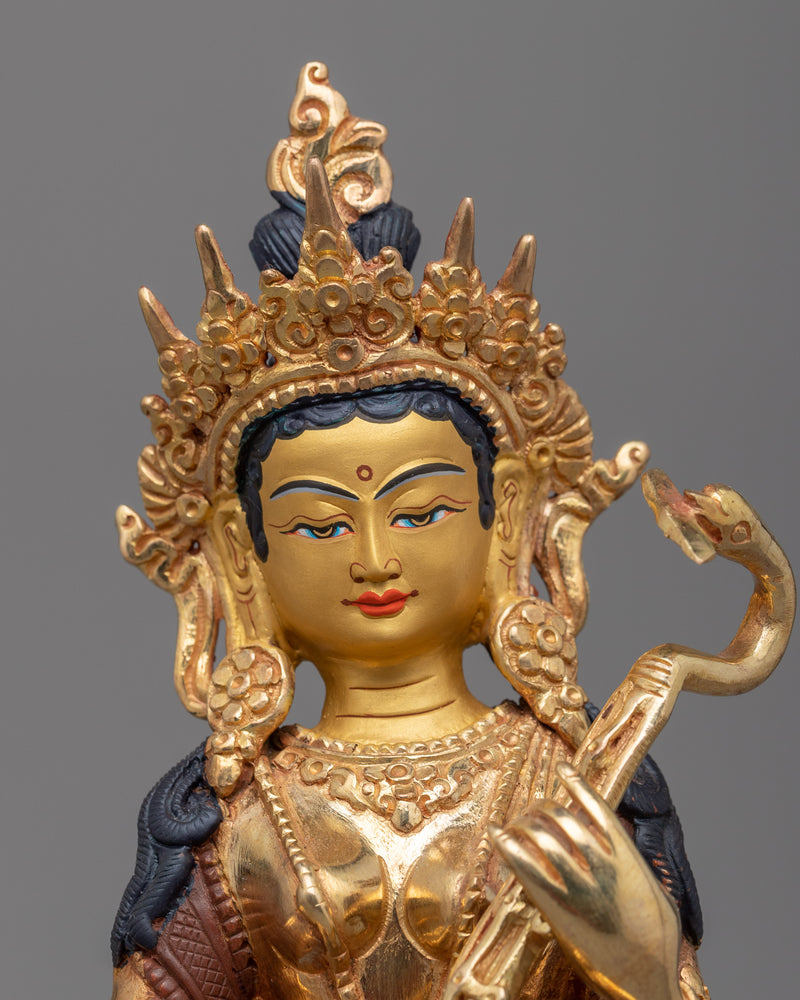 saraswati-copper statue