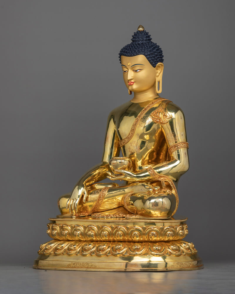 shakyamuni-buddha-gilt sculpture for shrine decor