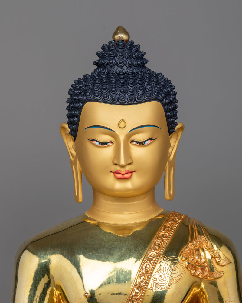 shakyamuni-buddha-gilt sculpture for shrine decor