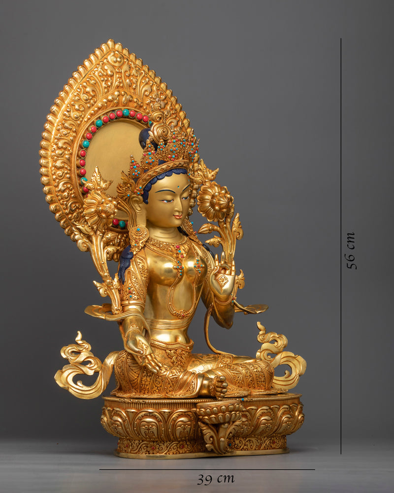 green-tara Gilt Statue