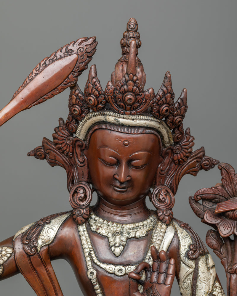 Deity Manjushri Statue | Embodiment of Divine Wisdom