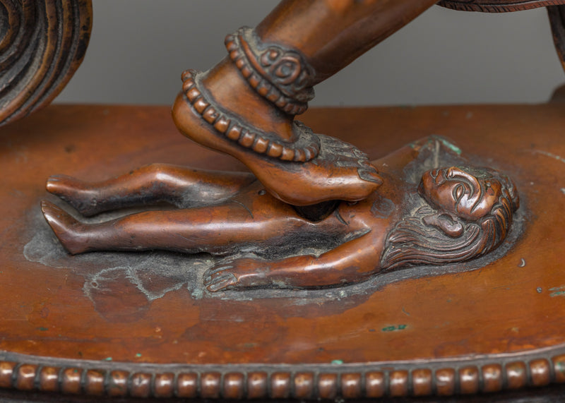Kurukulle Statuette | Oxidized Copper Embodiment of Enchantment