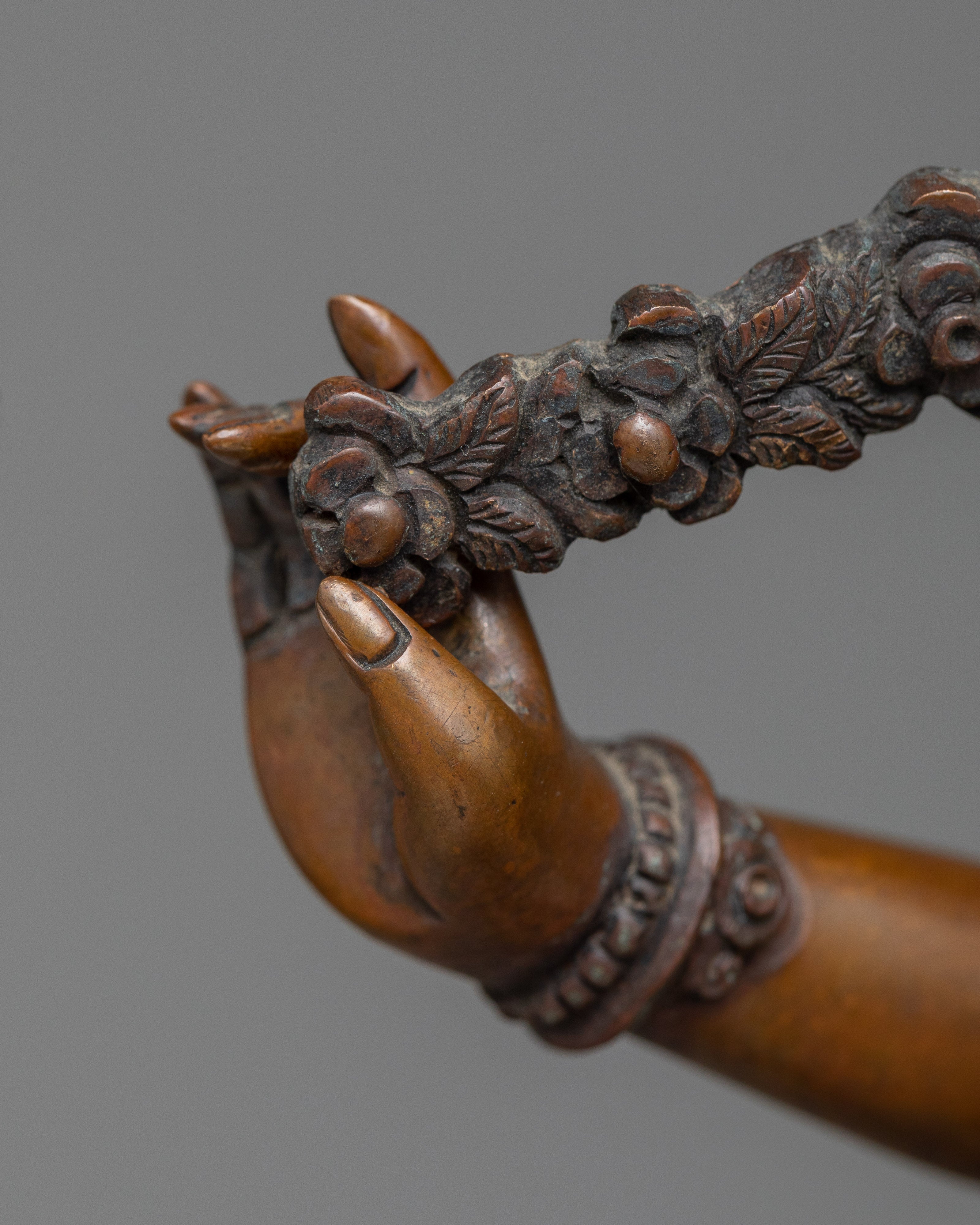 Kurukulle Statuette | Oxidized Copper Embodiment of Enchantment