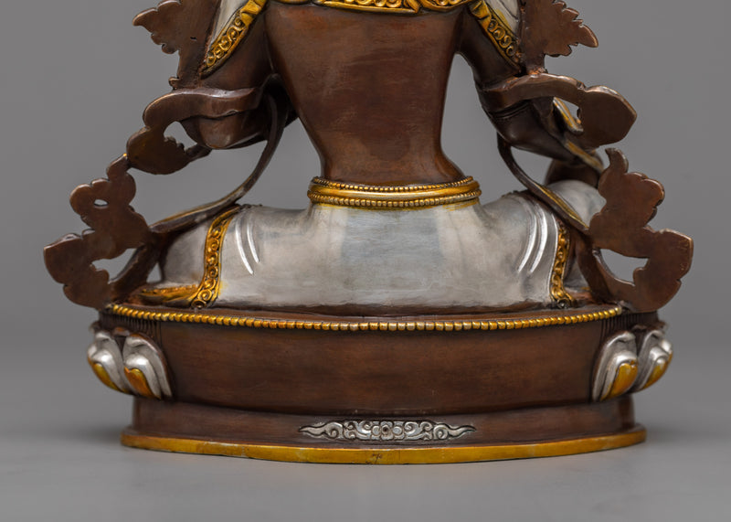 Arya Green Tara Statuette | Oxidized Copper Essence of Compassion