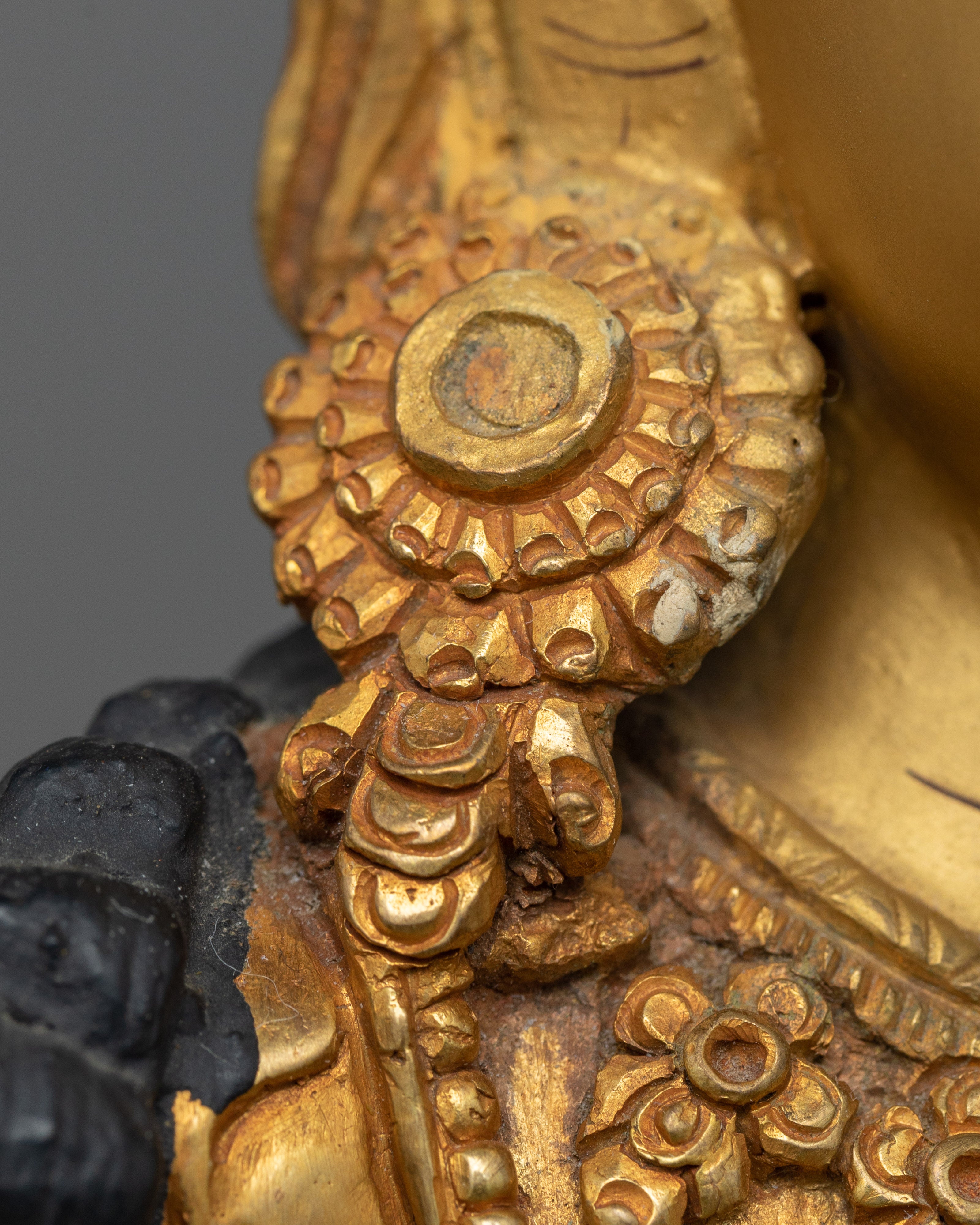 Manjushri Wisdom Deity Statue | A Golden Beacon of Insight
