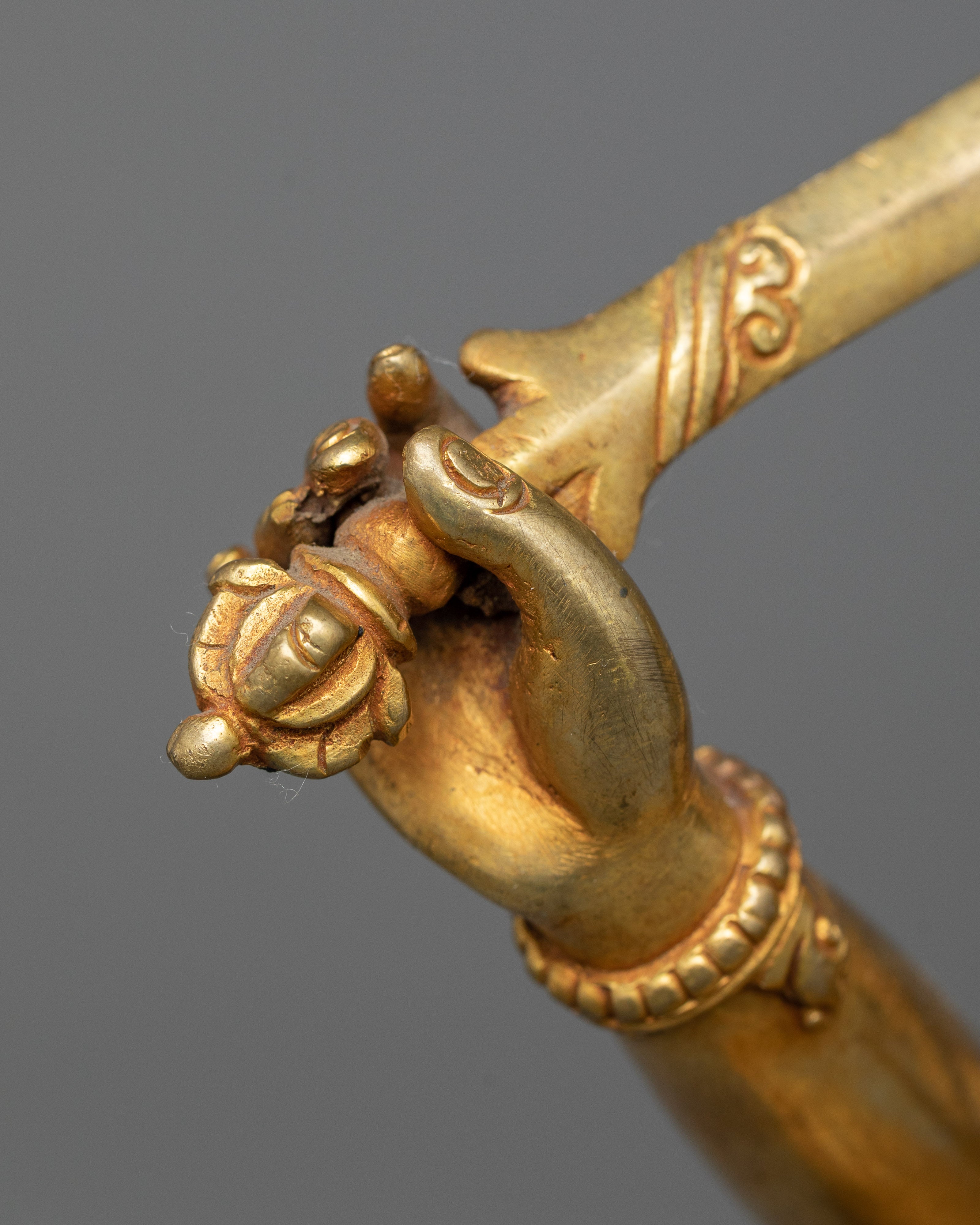 Manjushri Wisdom Deity Statue | A Golden Beacon of Insight