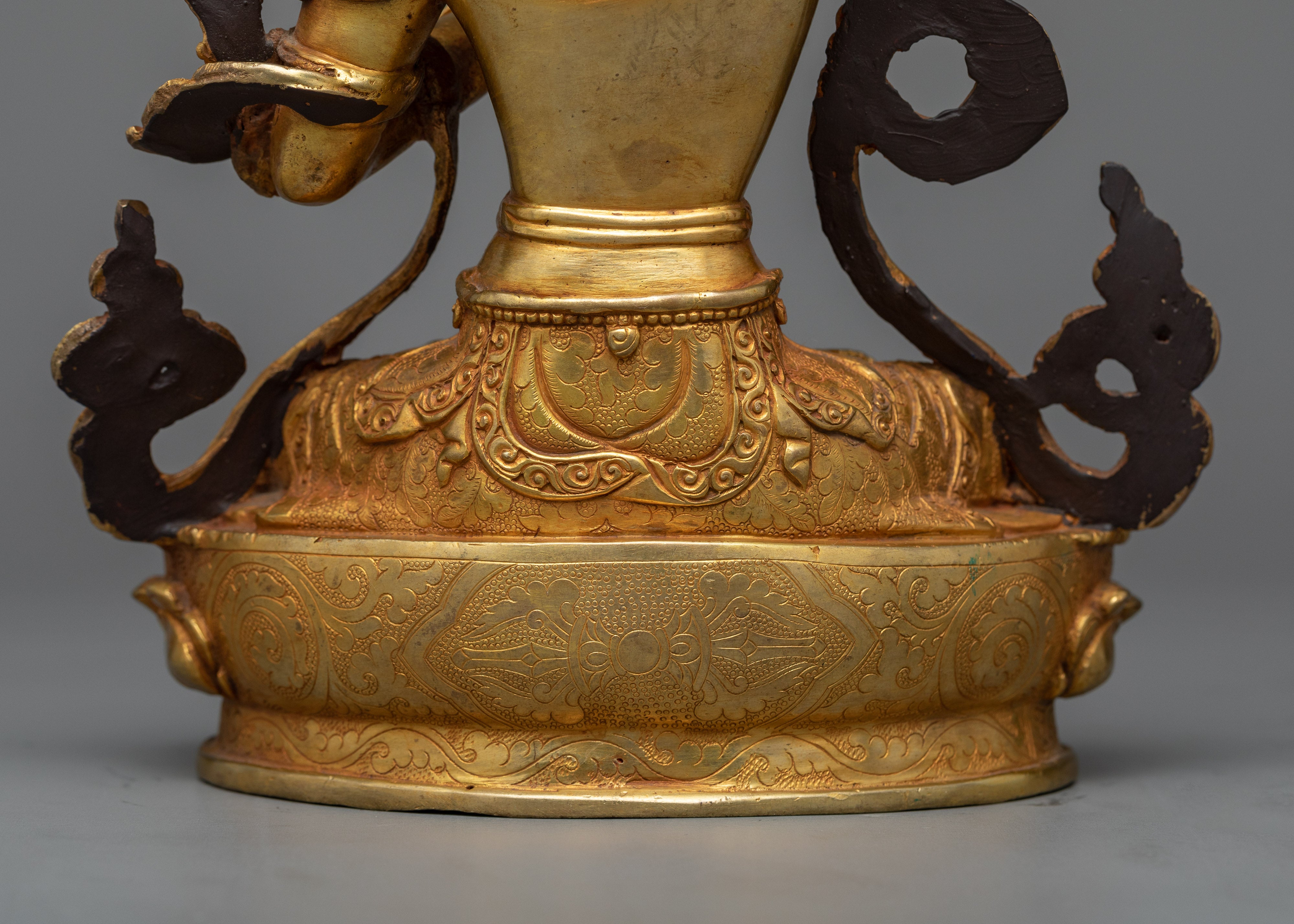 Manjushri Wisdom Deity Statue | A Golden Beacon of Insight
