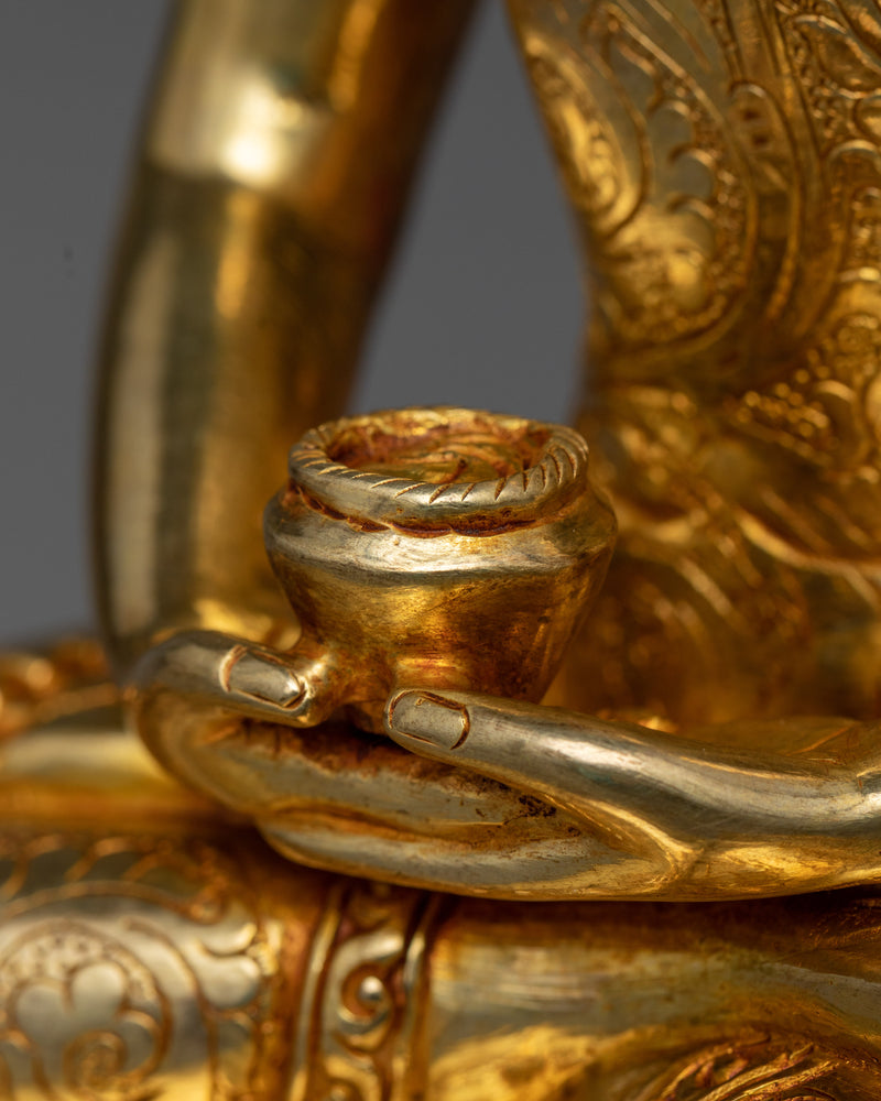 Infinity Light Buddha Statue | A Gilded Beacon of Eternal Illumination