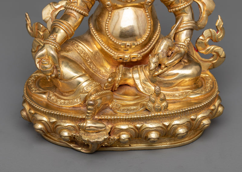 Yellow Jambala Statue | A Gleaming Symbol of Wealth and Prosperity