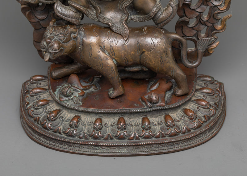 Guru Dorje Drollo Statue | A Powerful Oxidized Copper Embodiment of Fierce Wisdom