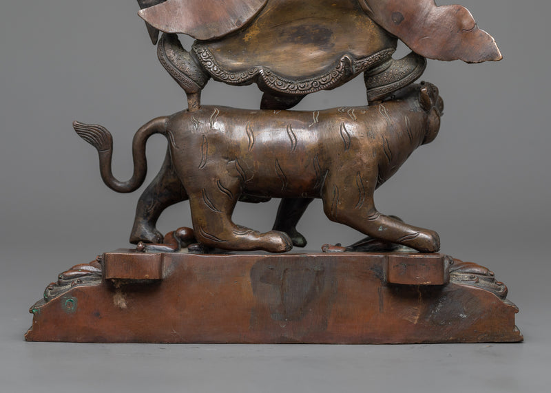 Guru Dorje Drollo Statue | A Powerful Oxidized Copper Embodiment of Fierce Wisdom
