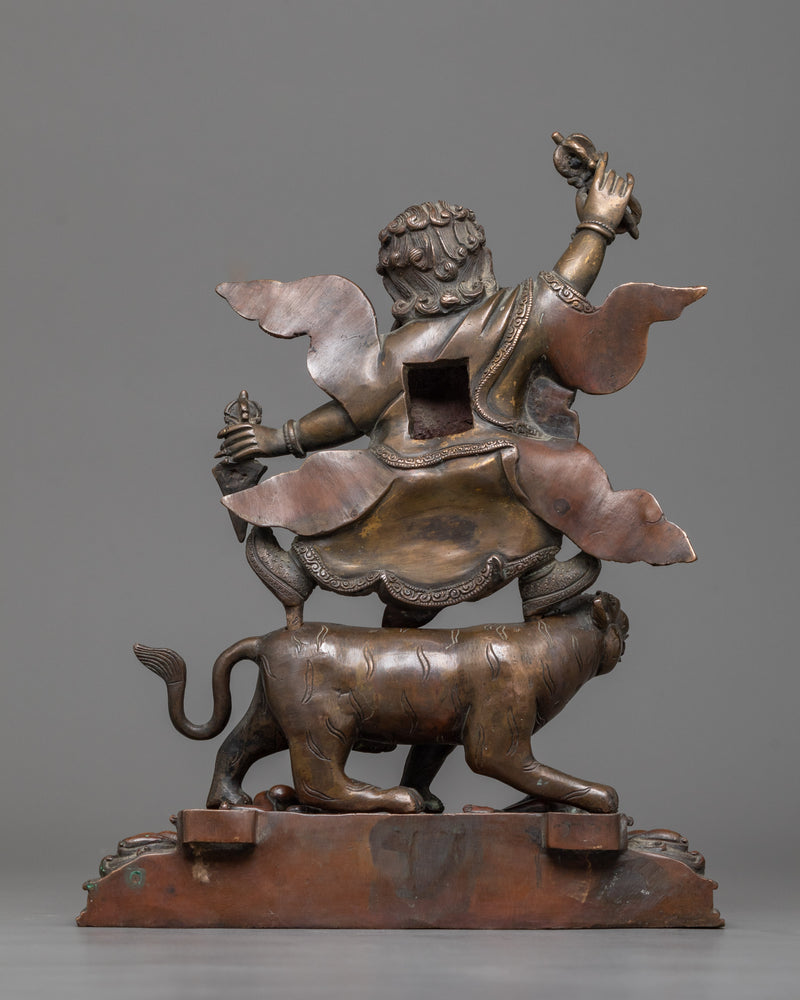 Guru Dorje Drollo Statue | A Powerful Oxidized Copper Embodiment of Fierce Wisdom
