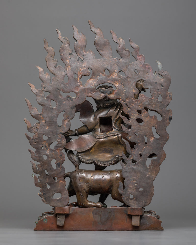 Guru Dorje Drollo Statue | A Powerful Oxidized Copper Embodiment of Fierce Wisdom