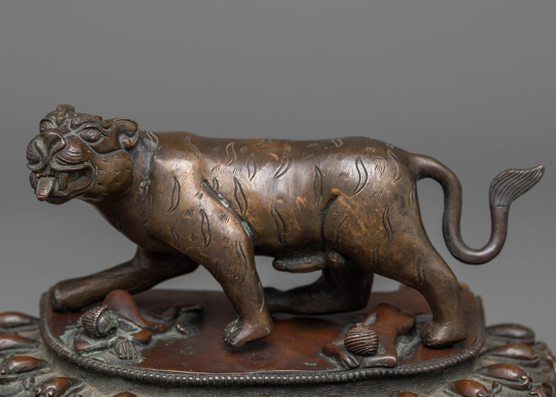 Guru Dorje Drollo Statue | A Powerful Oxidized Copper Embodiment of Fierce Wisdom