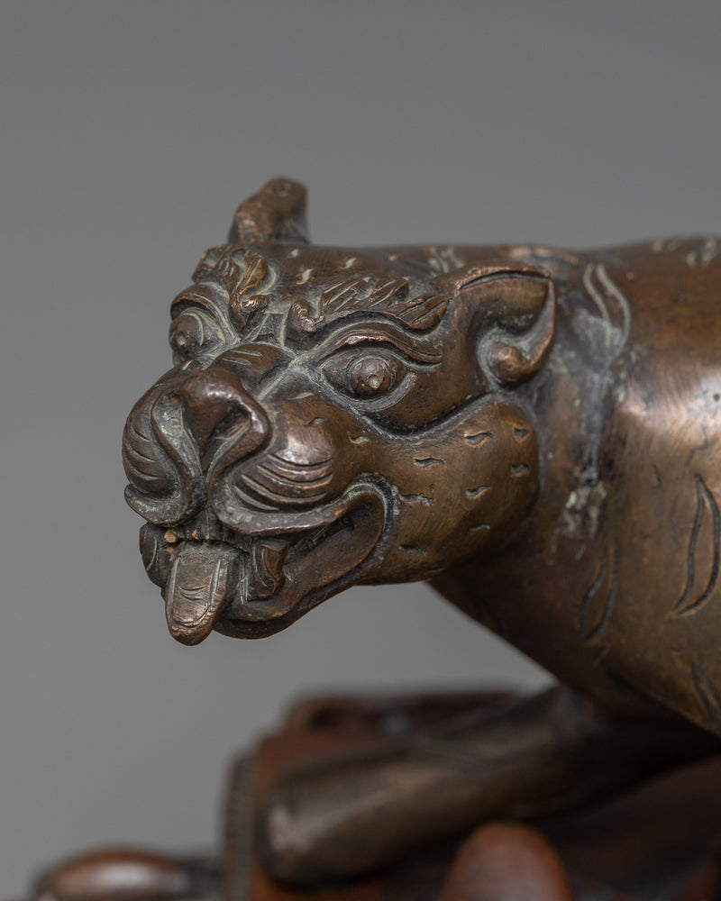 Guru Dorje Drollo Statue | A Powerful Oxidized Copper Embodiment of Fierce Wisdom